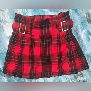 Justice Plaid Skort